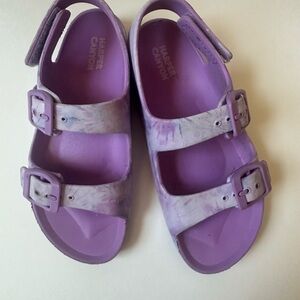 Harper Canyon Purple Sandals Two-Strap Comfort